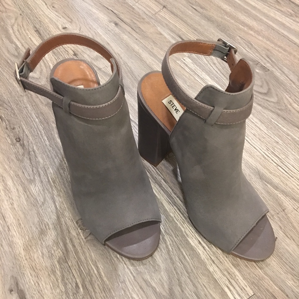 Steve Madden gray heels size 9